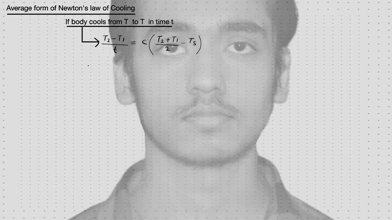 13. Thermal Conduction/Average form of law of cooling.