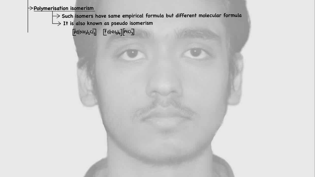 18. Co-ordination compound/Types/Polymerisation isomerism.
