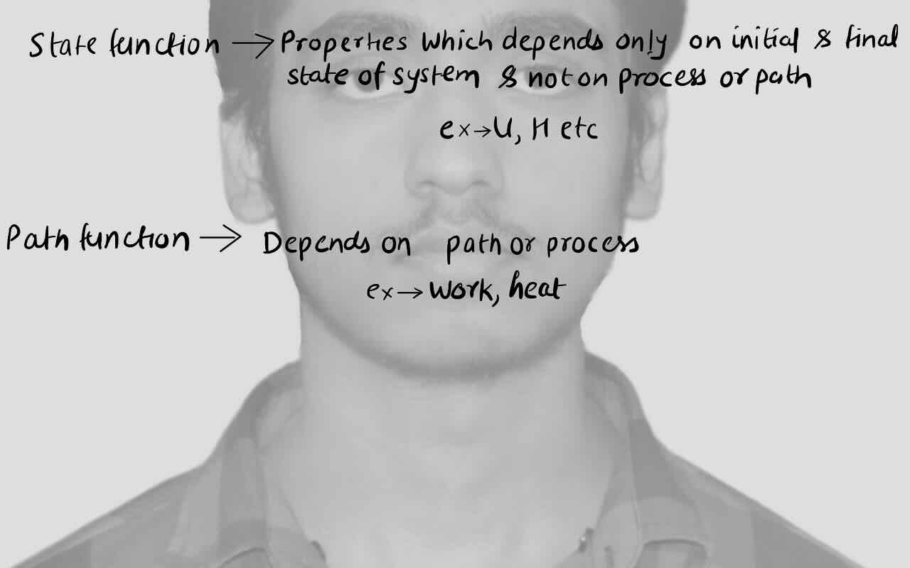 2. Thermodynamics/State function/Path function.