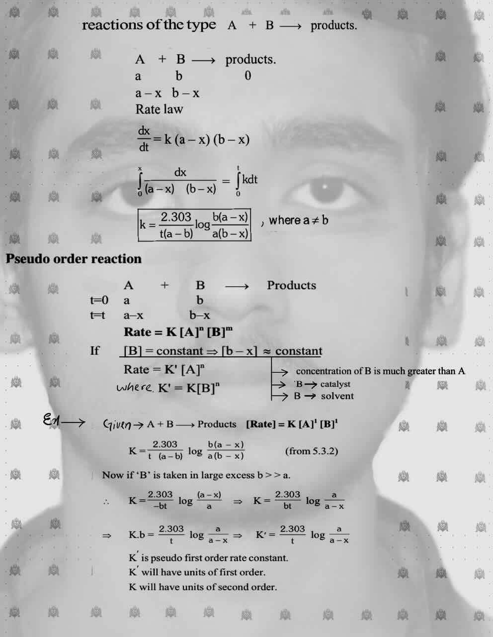 4. Chemical Kinetics/ reactions of the types A+B --> products/Pseudo order reaction.”></figure>
<figure class=