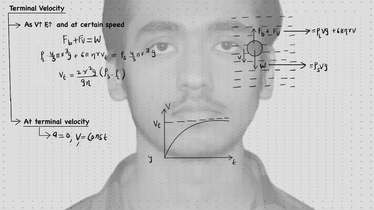 3. Fluid (Viscosity)/Terminal velocity.