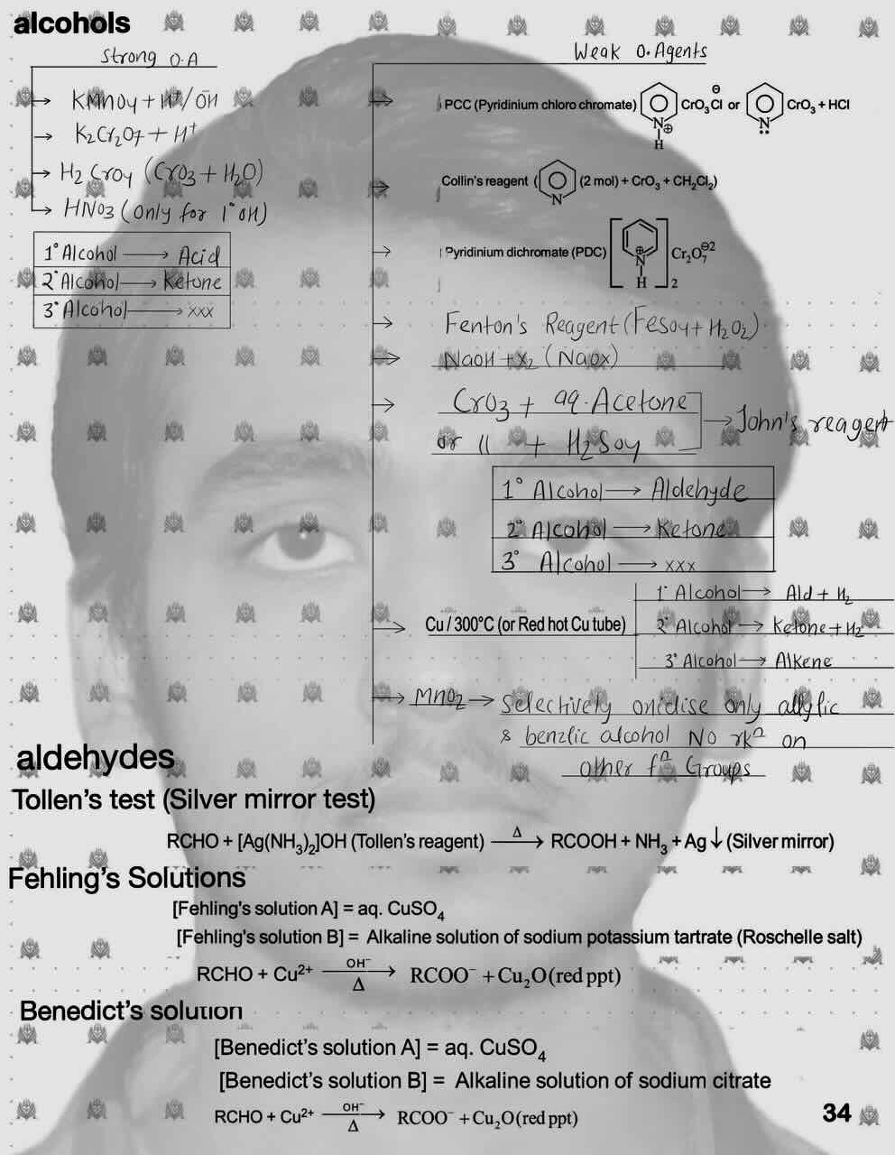 6. Oxidation ,Reduction And Hydrolysis/oxidised and reduced product/Oxidation of alcohol/Oxidation of aldehyde[Tollen's test,Fehling's solution,Benedict's solution].